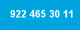 922 465 30 11 922 465 30 11